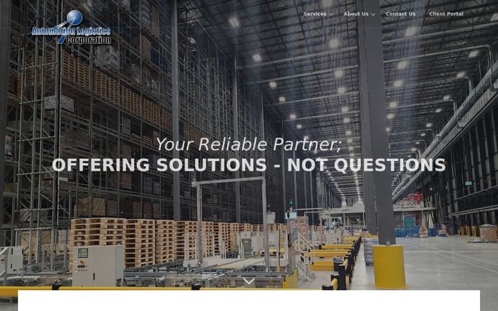 Zrzut ekranu automationlogistics.com