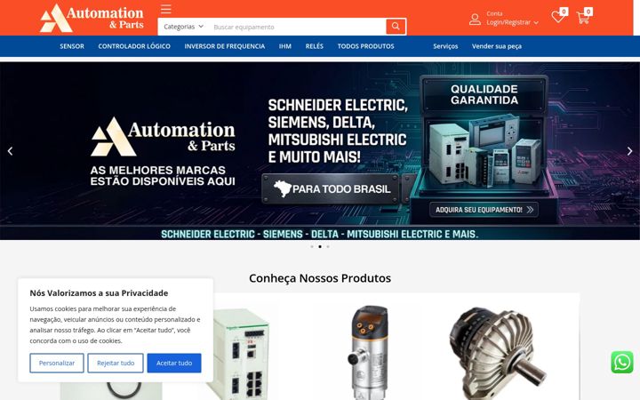 Screenshot van automationparts.com.br