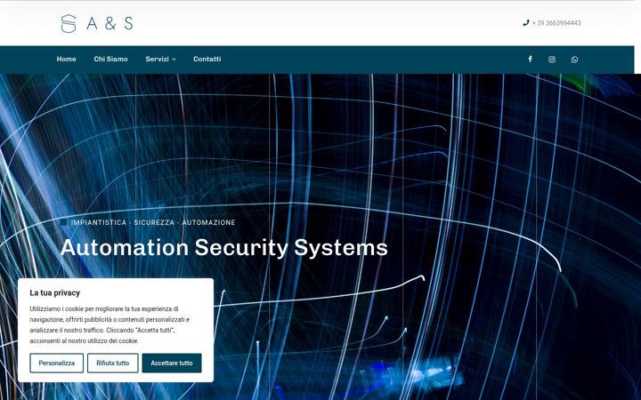 Screenshot of automationsecuritysystems.it