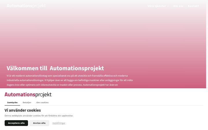 Screenshot of automationsprojekt.se