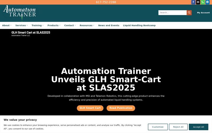 Capture d'écran de automationtrainer.com