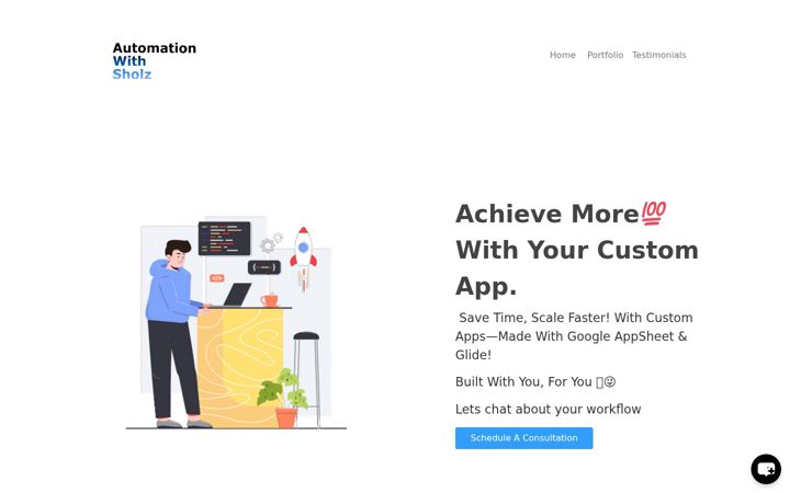 Screenshot of automationwithsholz.com