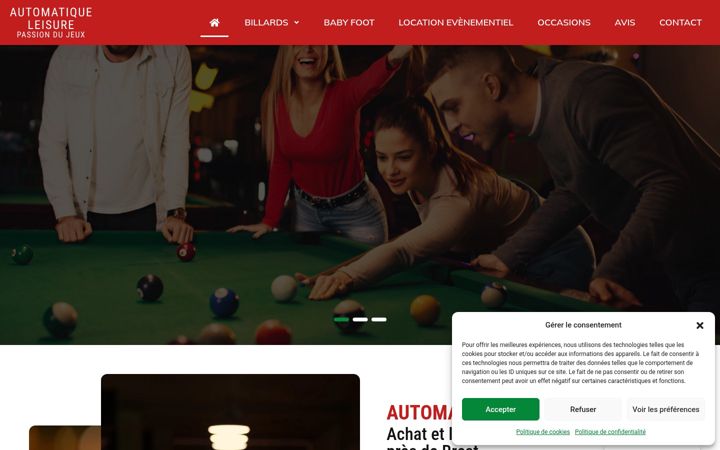 Screenshot of automatique-leisure.fr