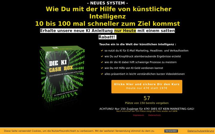 Képernyőkép: automatischeseinkommen.de
