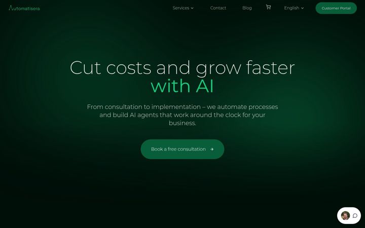 Screenshot of automatisera.tech