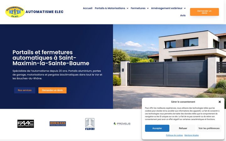 Skærmbillede af automatisme-elec.fr