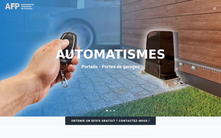 Screenshot of automatismes-fermetures-provence.com