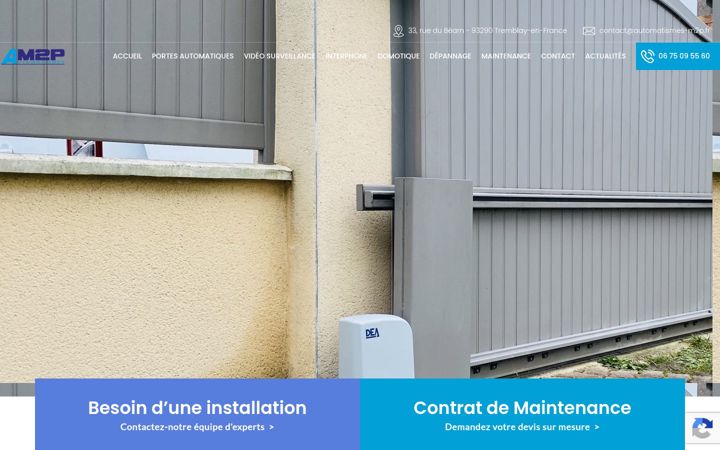 Screenshot of automatismes-m2p.fr