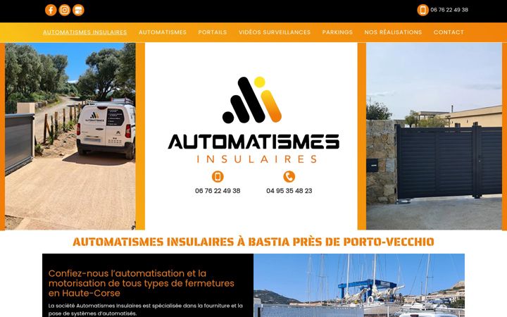 Screenshot of automatismesinsulaires.corsica