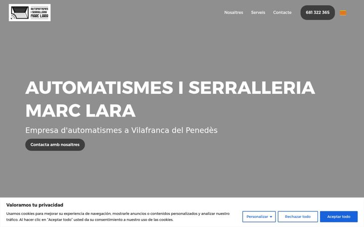 Capture d'écran de automatismesiserralleriamlara.com