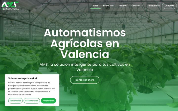 Skjermbilde av automatismosagricolas.es
