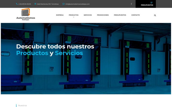 Screenshot of automatismosnoblejas.com