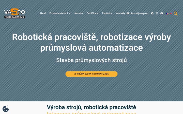 Screenshot of automatizacevyroby.eu