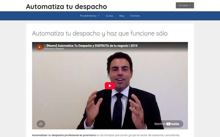 Screenshot of automatizatudespacho.com