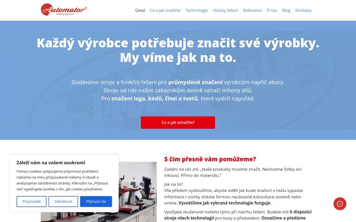 Capture d'écran de automatorgroup.cz