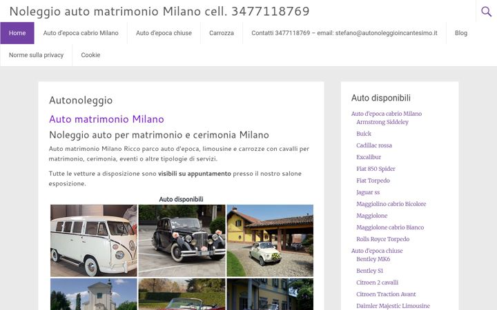 Screenshot of automatrimoniomilano.com