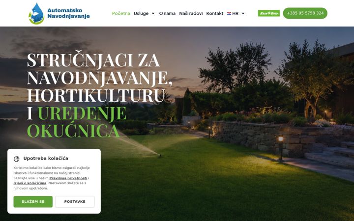 Screenshot of automatsko-navodnjavanje.hr