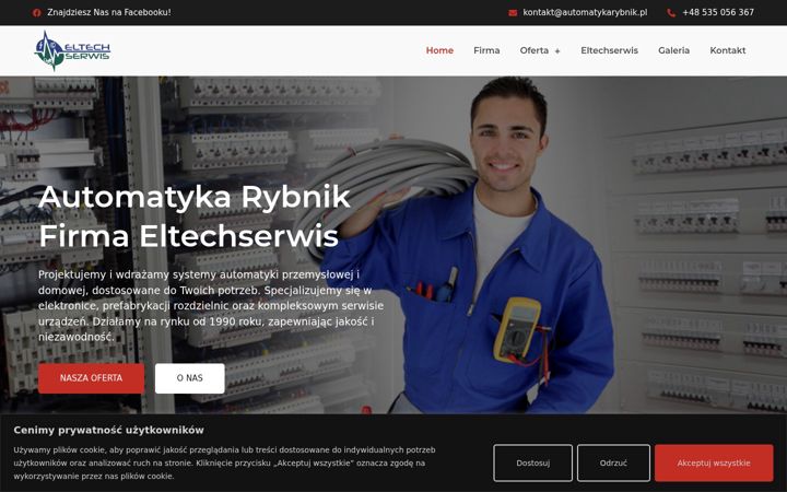 Screenshot of automatykarybnik.pl