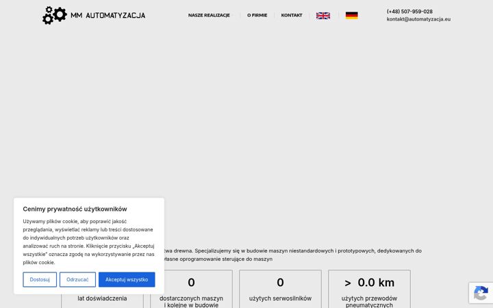 Snímek obrazovky automatyzacja.eu