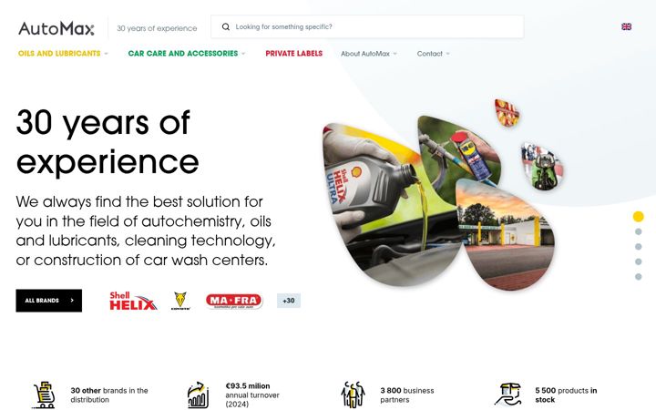 Skærmbillede af automax-group.com