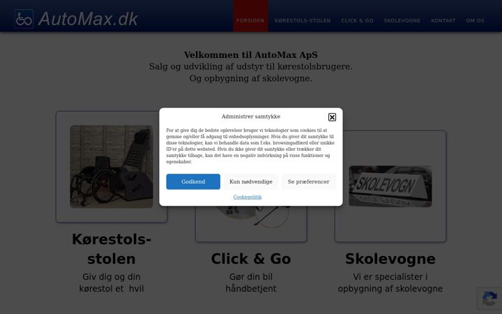 Screenshot of automax.dk