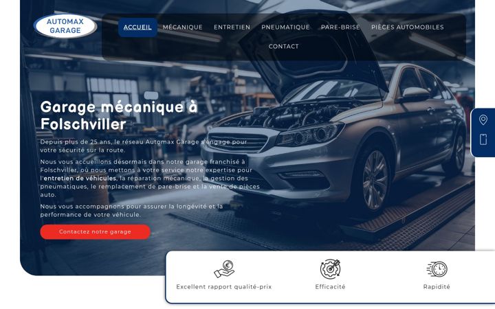 Screenshot of automaxcargarage.fr