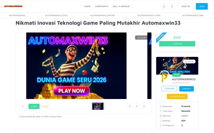 Screenshot of automaxwin33.net
