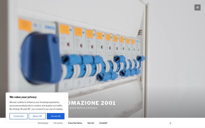 Screenshot of automazione2001.net