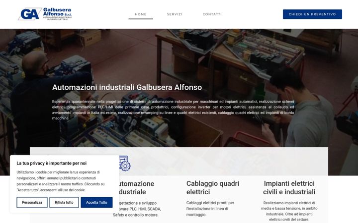 Screenshot of automazionigalbusera.com