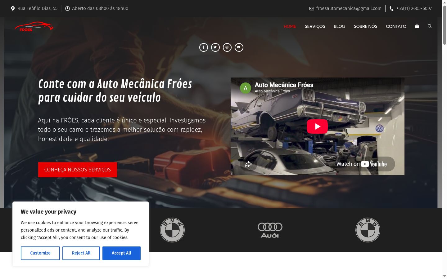 Sutikimo reklamjuostės, rodytos prieš bet kokią sąveiką, ekrano kopija