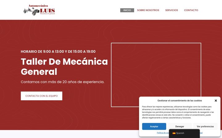 Screenshot of automecanicaluis.com