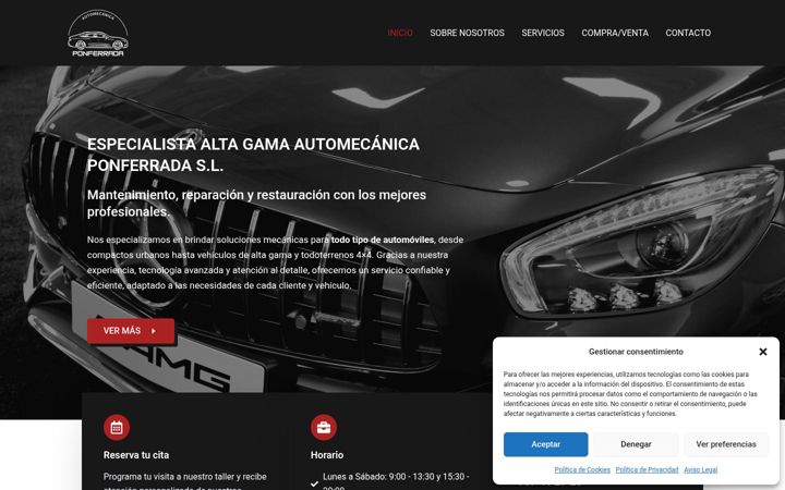 Screenshot of automecanicaponferrada.com