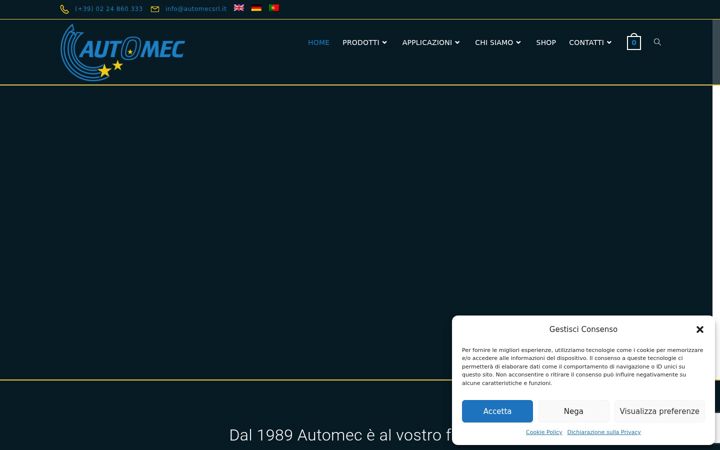 Screenshot of automecsrl.it