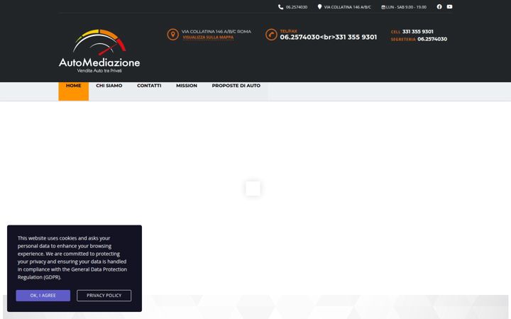 Snimka zaslona za automediazione.com