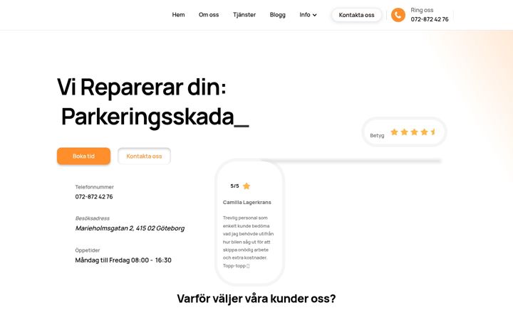 Skjámynd af automedicab.se