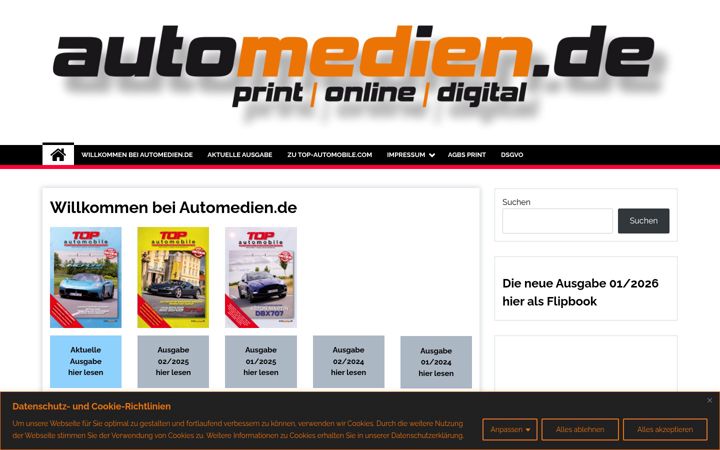 Screenshot di automedien.de