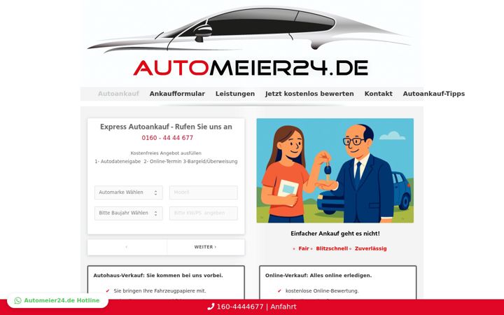 Screenshot of automeier24.de