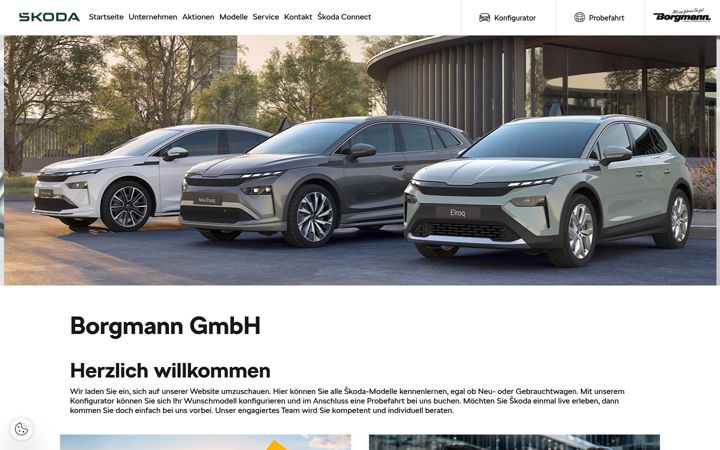 Screenshot of automeile-bottrop.skoda-auto.de