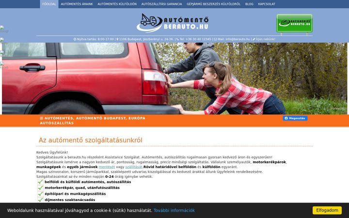 Posnetek zaslona automento-berauto.hu