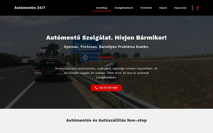 Screenshot of automentoerd.hu