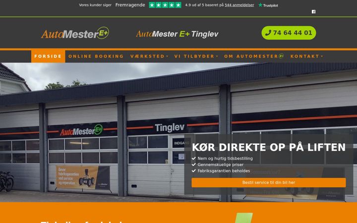 Screenshot of automester-tinglev.dk