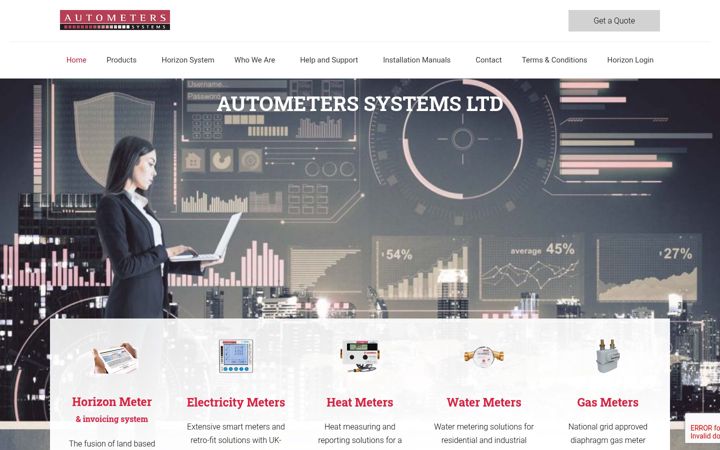 Screenshot of autometers.co.uk
