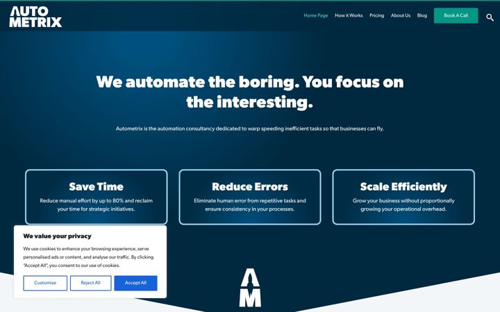 Screenshot of autometrix.tech