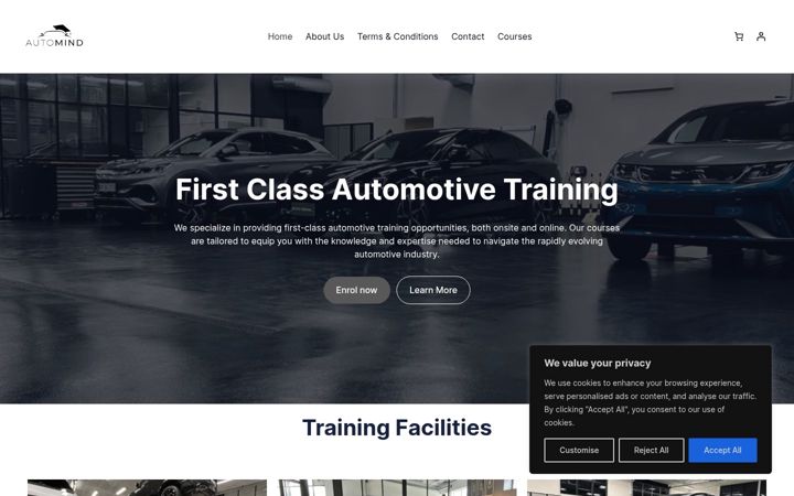 Zrzut ekranu automind-online.com