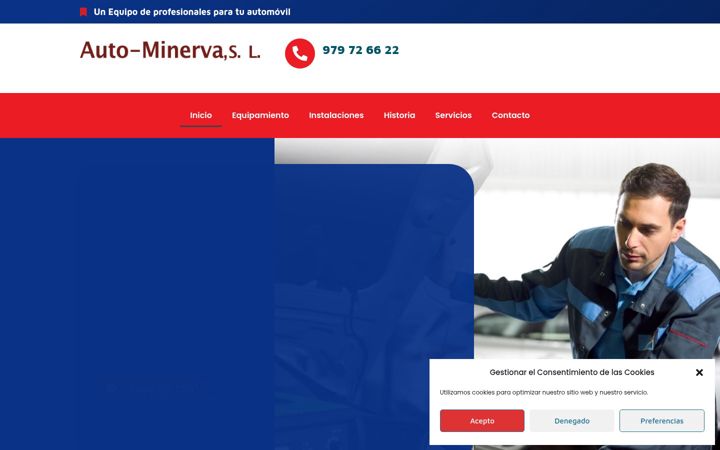 Zrzut ekranu autominerva.com