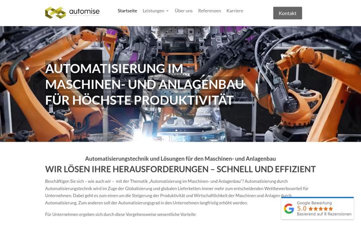 Screenshot of automise.de
