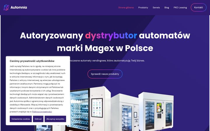 Screenshot of automnia.pl