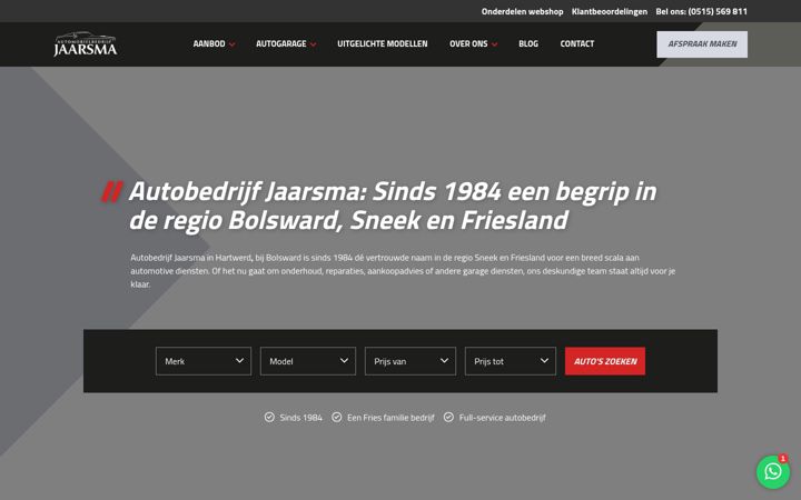 Screenshot von automobielbedrijfjaarsma.nl