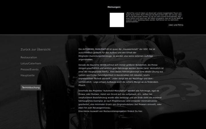 Screenshot von automobil-manufaktur.com