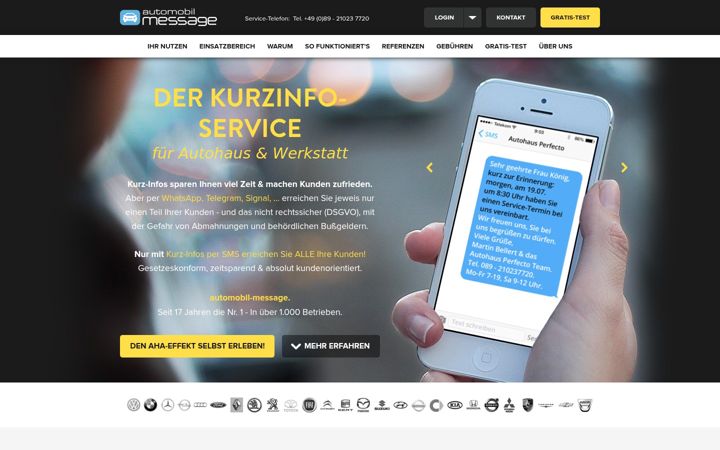 Screenshot von automobil-message.de